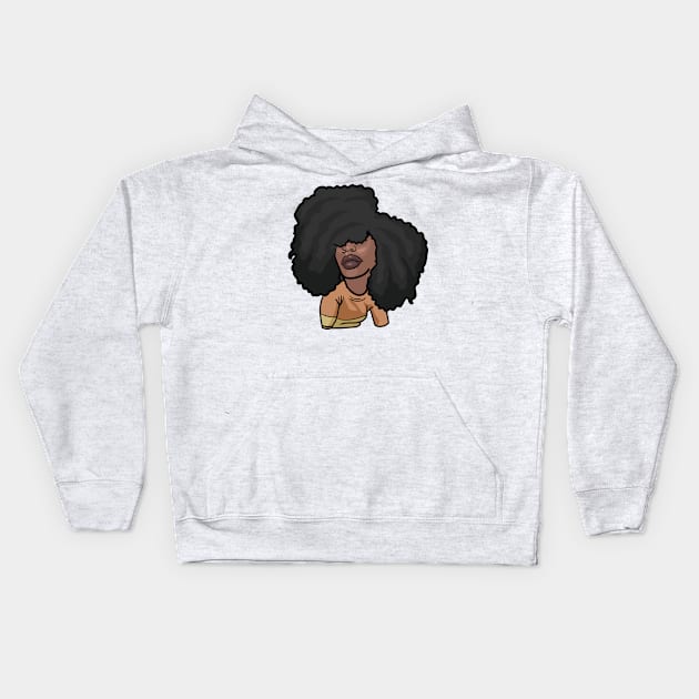 Afro Queen Incognito Kids Hoodie by NaturallyBlack